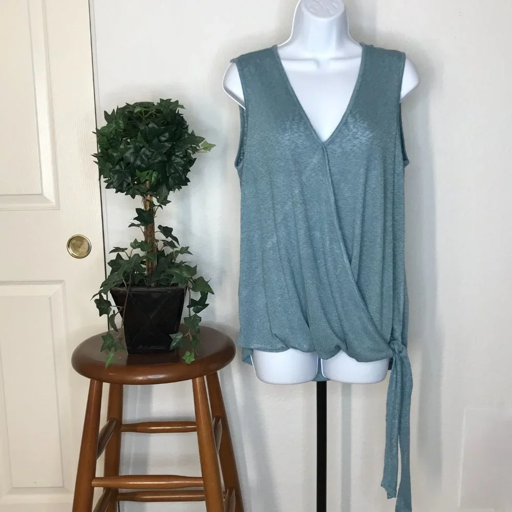 Bobeau Tank Top | Blue | Large - Picture 8 of 8